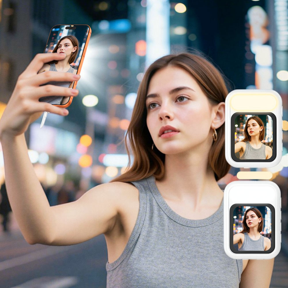 磁石で固定できるモバイル用フィルライト。ワイヤレスで画面を共 - Photography Videos Free のレビューと価格