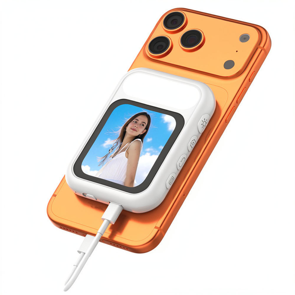 磁石で固定できるモバイル用フィルライト。ワイヤレスで画面を共 - Photography Videos Free のレビューと価格
