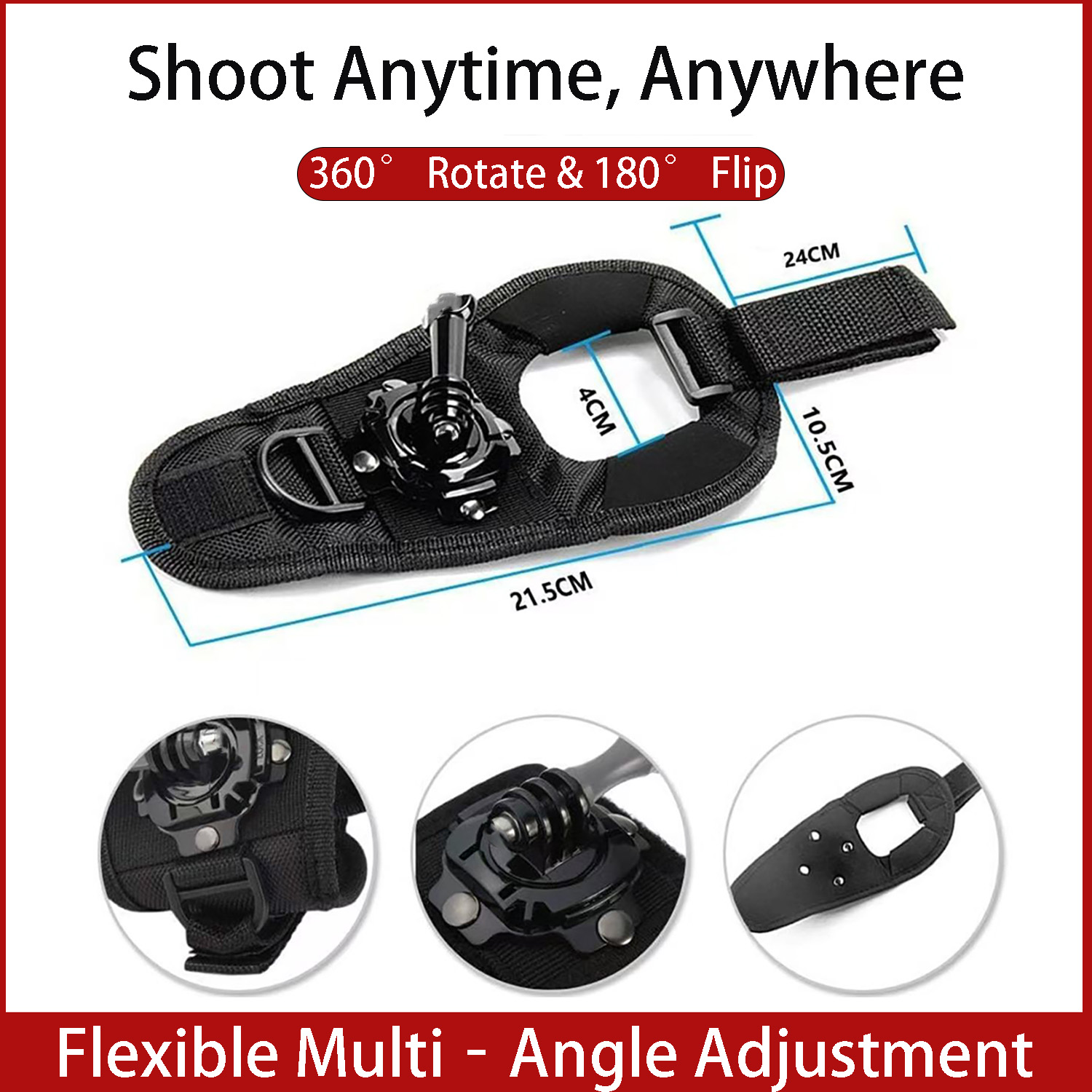 GoPro Hero 13用リストマウントストラップ、360 - Camera Wrist Strap のレビューと価格