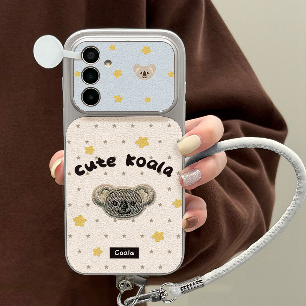 かわいいコアラ柄のPUレザー製ケース。Samsung S23 - Camera Wrist Strap のレビューと価格